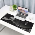 thumbnail image 3 of Japanese Sea Wave Large Gaming Mouse Pad The Great Wave Kanagawa 31.5x11.8in Extended Keyboard Mat Non-Slip Rubber Base Stitched Edges Home Office Essential, 3 of 6