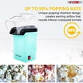 thumbnail image 3 of Popcorn Machine Hot Air Electric Popper Kernel Corn Maker Bpa Free No Oil, 3 of 9