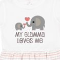 thumbnail image 4 of Inktastic My Glamma Loves Me Grandchild Girls Toddler Dress, 4 of 5