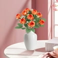 thumbnail image 4 of Bridal Bouquet For Wedding Fake Roses With Gradient Mini Artificial Flowers Arrangement For Living Room Table Decor 11.81 in x 7.87 in x 3.94 in, 4 of 6