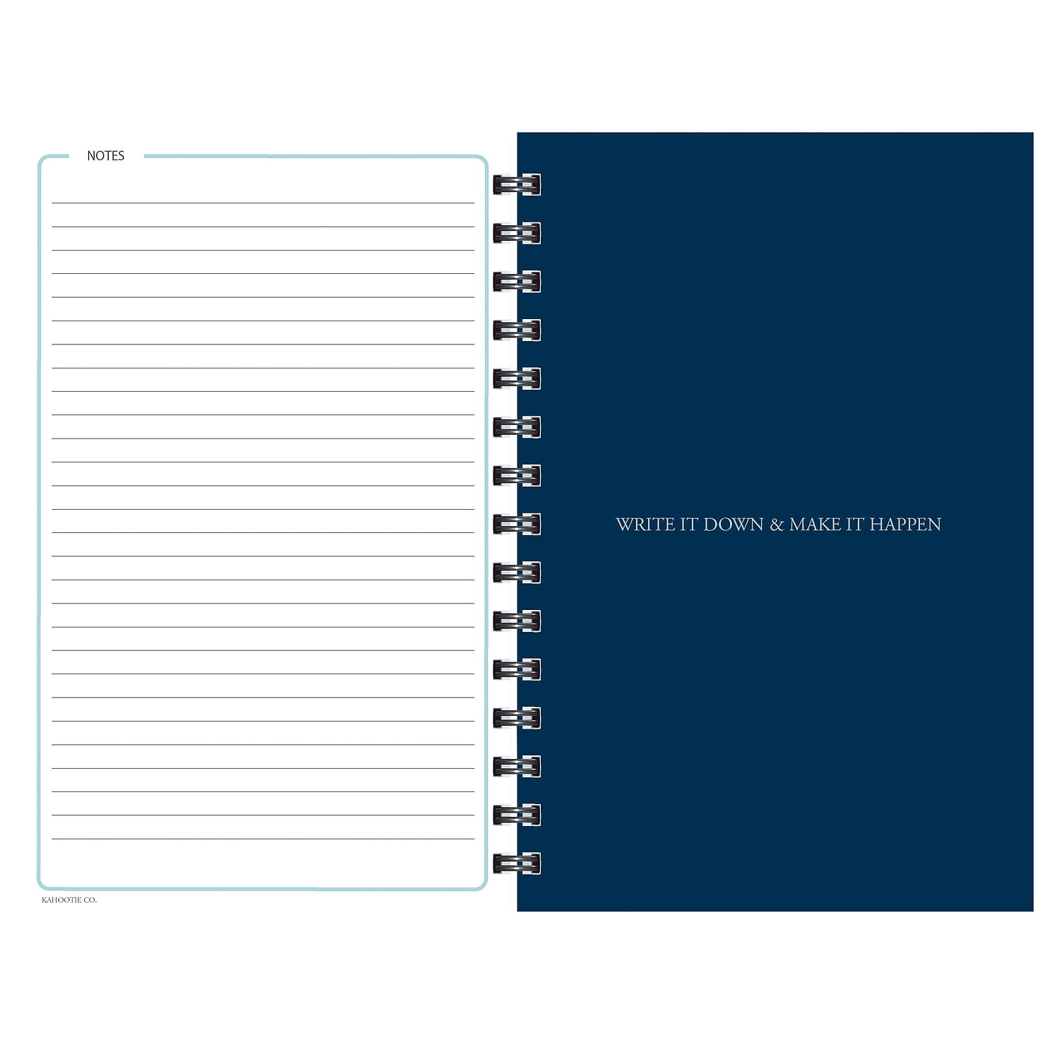 Kahootie Co. Kahootie Co Weekly Planner, 6-inch x 9-inch, Teal (ITKWT)
