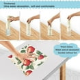 thumbnail image 3 of Yayeee 6 Pack Kitchen Dishcloths for Washing Dishes Soft Absorbent Microfiber Towels, Apples Flower Pattern, 3 of 9