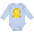 thumbnail image 3 of Inktastic Cute Yellow Dinosaur, Baby Dino, Triceratops Boys or Girls Long Sleeve Baby Bodysuit, 3 of 5