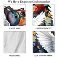 thumbnail image 4 of luoweisi Men's Beach Shorts Quick Dry Swim Trunks with Mesh Lining Peace Dove L, 4 of 5