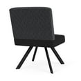 thumbnail image 3 of Willow Lounge Reception Armless Guest Chair / Black Steel / Dark Gray / Black, 3 of 5