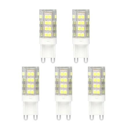 G9 LED Light Bulbs, TSV 4.5W (50W Halogen Equivalent), 450LM, Daylight White (6000K), G9 Base, G9 Daylight White Bulbs for Home Lighting (Pack of