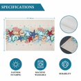 thumbnail image 6 of Summer Starfish Placemats Set of 6, Blue Conch Coral Ocean Retro Beige Placemats for Dining Table, Place Mats for Kitchen Tabletop, Waterproof Wipeable Dining Table Mats Set, 6 of 9