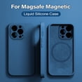 thumbnail image 2 of Original For Magsafe Magnetic Case For iPhone 14 13 12 11 Pro Max Mini X XR XS 8 Plus SE 2 Liquid Silicone Wireless Charge Cover Purple For iPhone X XS, 2 of 6