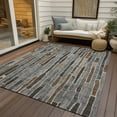 thumbnail image 6 of Addison Rugs Chantille Indoor/Outdoor Transitional Stripes Pewter Washable Rectangle Rug, 10' x 14', 6 of 6