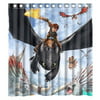 DEYOU Carton Anime Movie How to Train Your Dragon Shower Curtain Polyester Fabric Bathroom Shower Curtain Size 66x72 inch