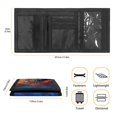 thumbnail image 6 of Psesaysky Polyester Fabric Children's Wallet with Magic Sticker Zipper Closure, Fire Leopard Trifold Pouch Youth Wallet for Outdoor Travel, 6 of 7