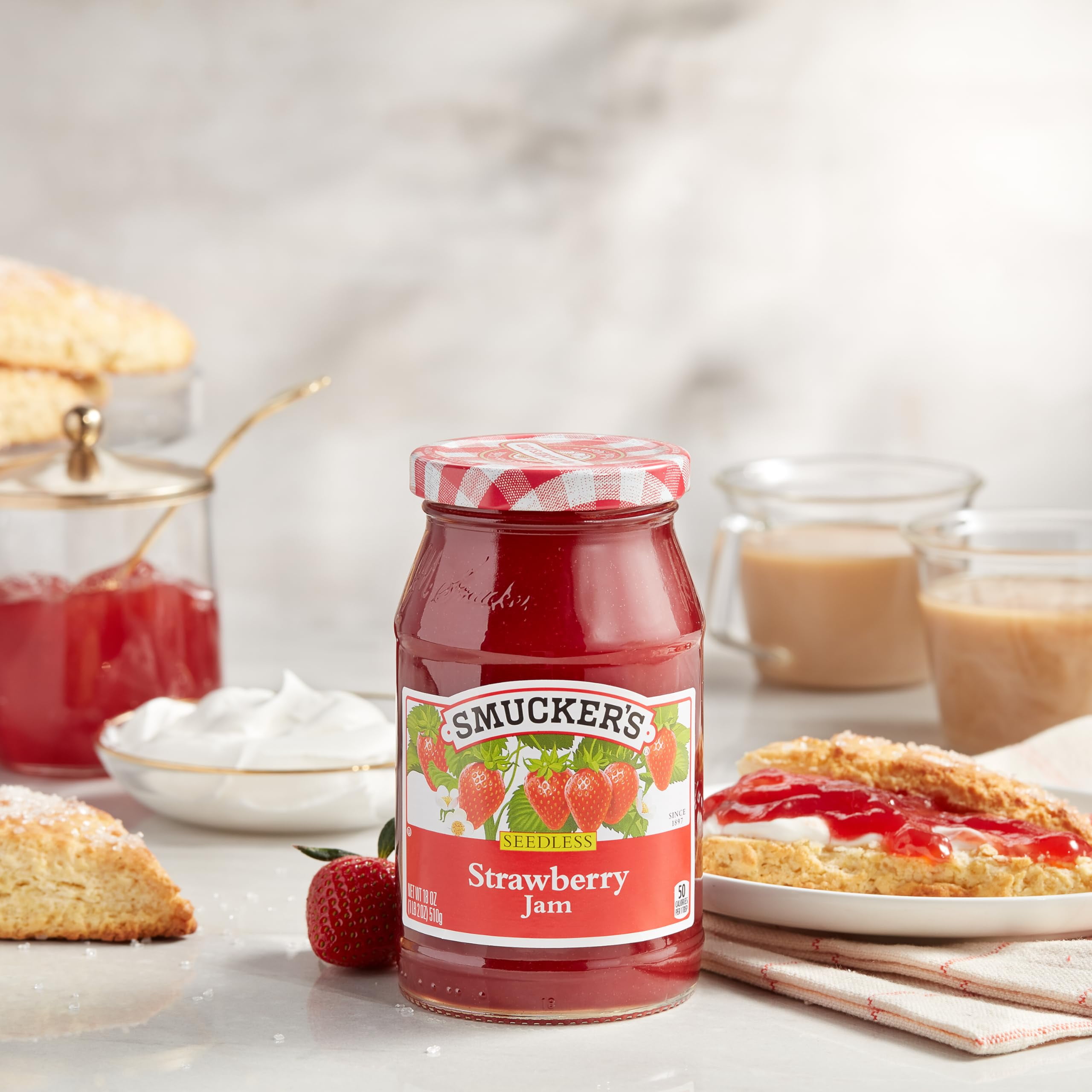Smucker's Seedless Strawberry Jam 18 oz. (Pack of 2)