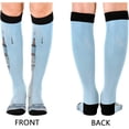 thumbnail image 2 of FREEAMG Knee High Socks Lighthouse Sea Compression Warm Stockings for Women Soccer Medical 1 Pair Pack, 2 of 7