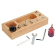 thumbnail image 2 of Tablero de de , Montessori Juguetes para PRÁCTICA PRÁCTICA motor SENSORIZADORES TORNOS de TORNOS de CUTICAT Tablero de destornillador, 2 of 7