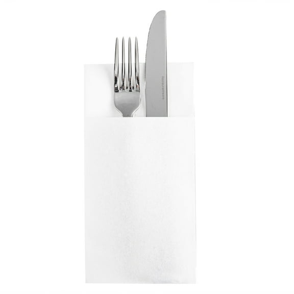 Luxenap White Paper Napkin - Kangaroo, Air Laid - 15 3/4" x 15 3/4" - 800 count box - Restaurantware