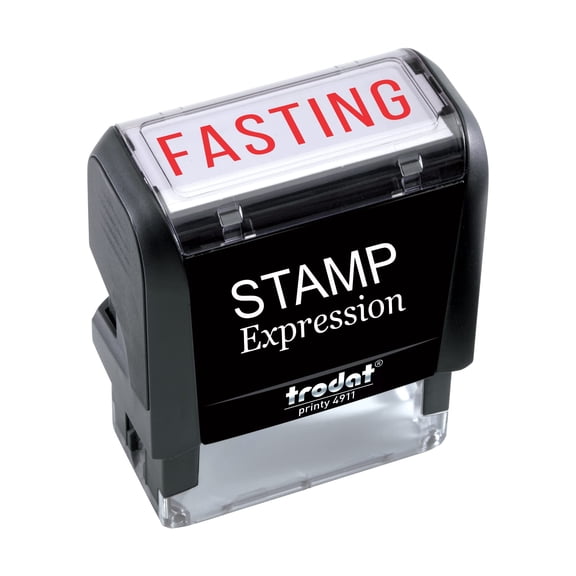 StampExpression - Fasting Medical Self Inking Rubber Stamp - Red Ink (W-5959)