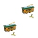 thumbnail image 2 of Vogacara Vintage Tram Trolley Streetcar Juguete de hojalata Regalo coleccionable con llave de cuerda 2piezas Tipo 1, 2 of 6