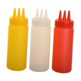 thumbnail image 2 of 3 Piece Condiment Dispenser Bottles Refillable Large Capacity for Ketchup Mustard Syrup Dressing Home Commercial Use, 2 of 9