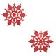 thumbnail image 2 of Monstrate 12 piezas Hotel portátil Navidad copo de nieve decoración sala de estar dormitorio colgante decoración vacaciones festival rojo Rojo 2Conjunto, 2 of 6