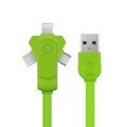 thumbnail image 2 of Cable de carga rápido giratorio 3 en 1 Cable de sincronización de datos para teléfono móvil, 2 of 8