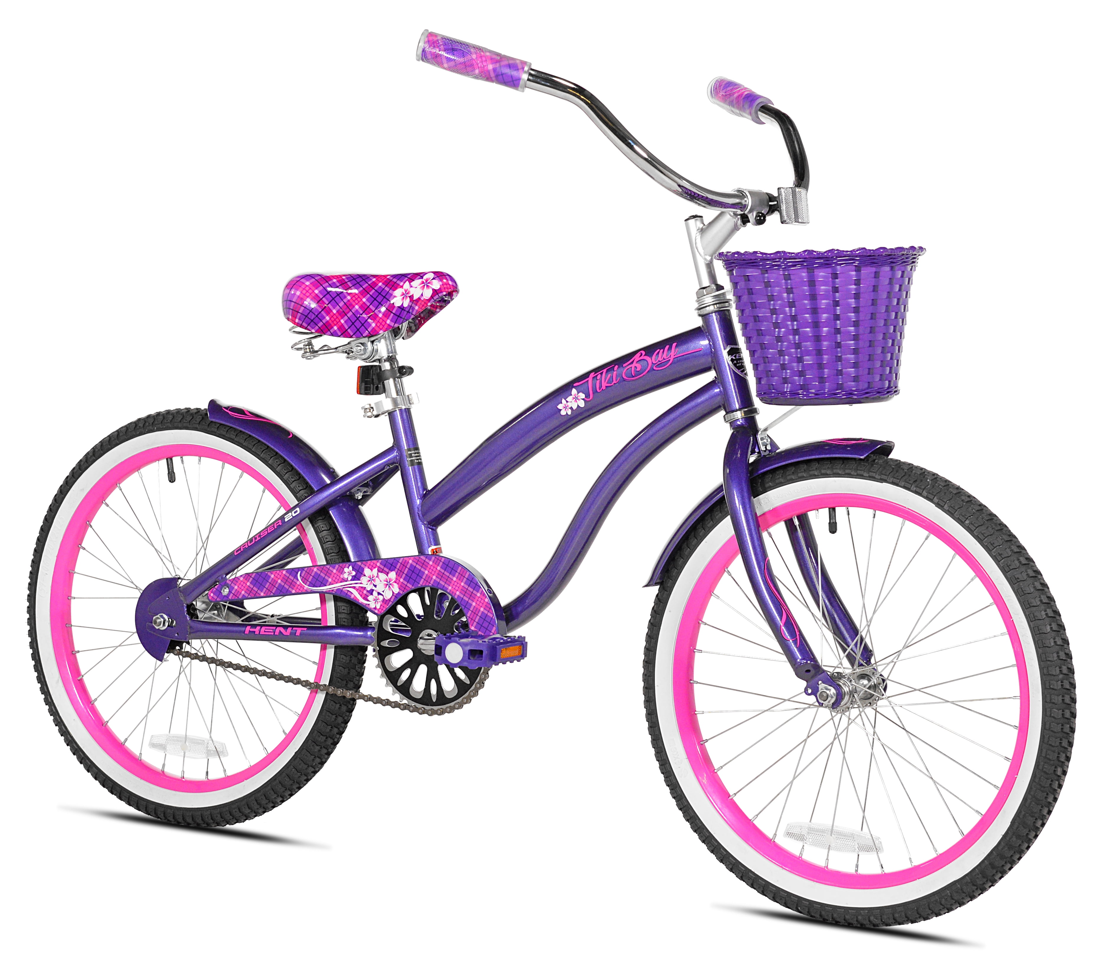20 Inch Pink Bike Kids Children Girls Outdoor Bicycle Ride On Wheels Gift Fun 