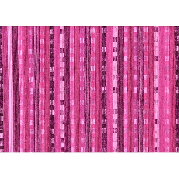 Ahgly Company Indoor Rectangle Abstract Pink Modern Area Rugs, 2' x 5'