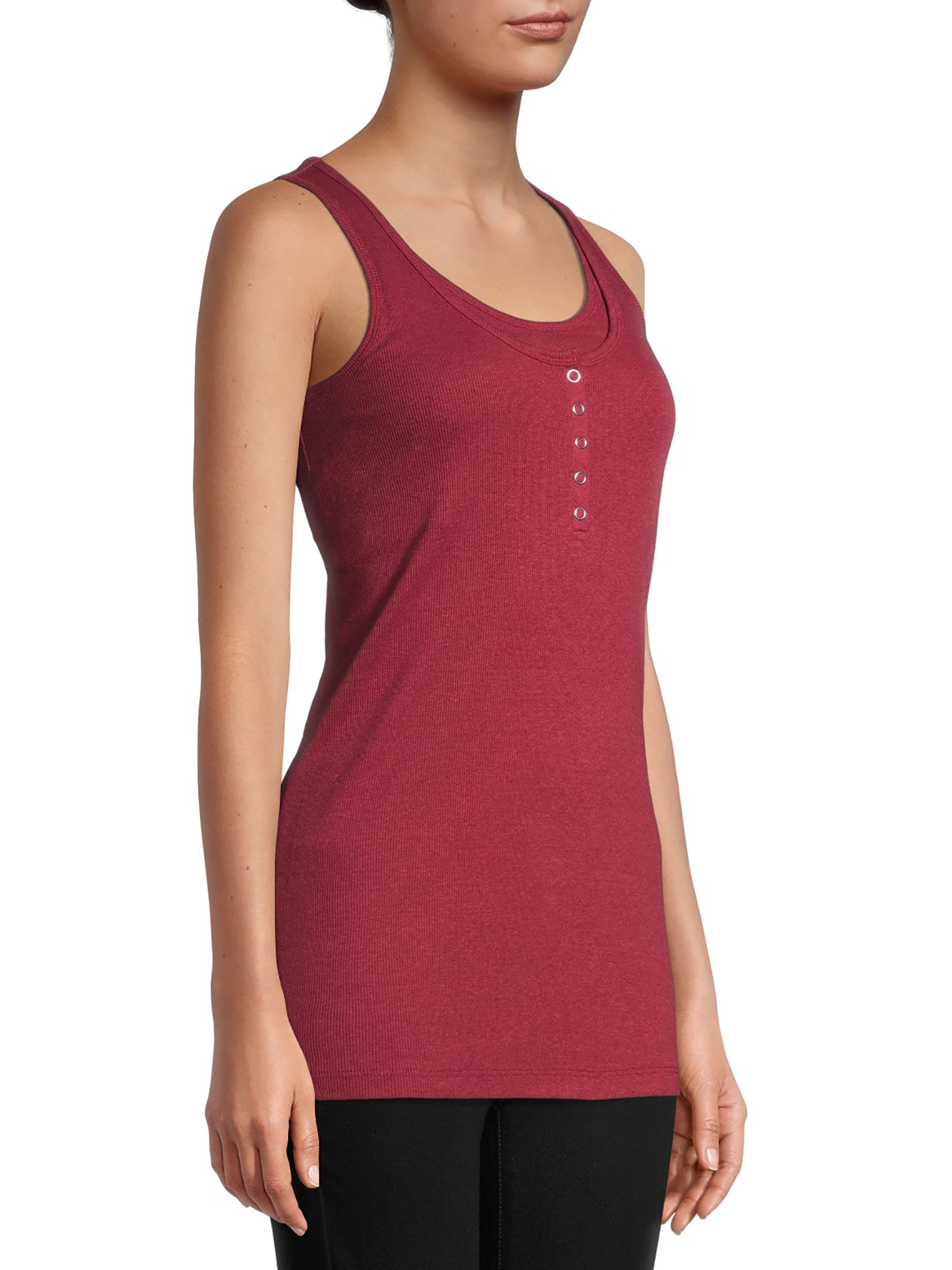Planet Motherhood Maternity Women's Nursing Henley Tank Top