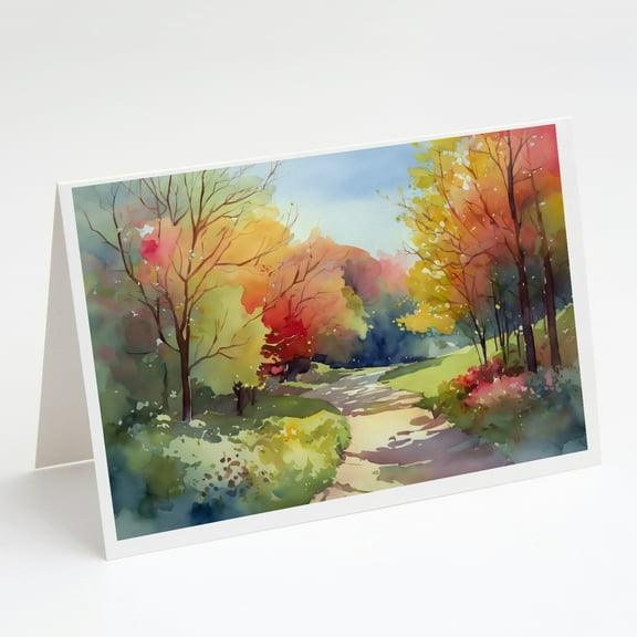 North Carolina Dogwoods in Watercolor Greeting Cards and Envelopes Pack of 8 7 in x 5 in