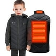 thumbnail image 1 of LOVZFMLL Jackets for Girls Kids USB Intelligent Constant Temperature Heated Plus Size Coat For Boys Girls Winter 2 Areas Heated Jacket Coat 12-13 Years, 1 of 6
