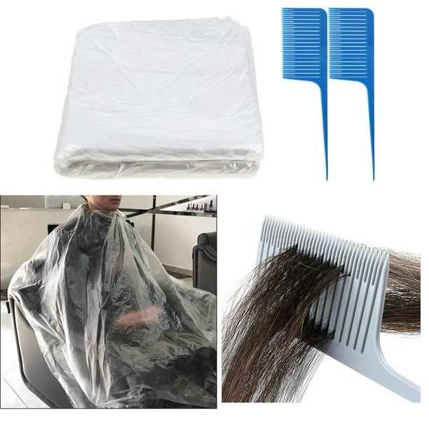 50 capas de cabellero para peluqueria batas de permanente pano de babero piezas salon Colco Capa de corte de cabello desechable