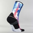 thumbnail image 2 of Zensah Independence Patriotic Socks (Mini Crew) L / USA Flags, 2 of 5