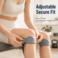 thumbnail image 4 of Patellar Tendon Support Pair, Adjustable Knee Stabilizer Strap with Hook and Loop Closure, Lightweight Under Kneecap Brace for Running, Hiking, Gym Training, Walking, Cycling, and Exercise, Gray, 4 of 9