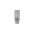 thumbnail image 2 of Milton Quick-Connect Steel Coupler 3/8In Mnpt High Flow (V-Style), 2 of 3