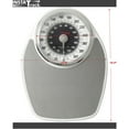 thumbnail image 2 of InstaTrack Large Dial Metal Analog Bathroom Scale with Silver Mat, Accurate Measurements up to 330 Pounds, Battery Free, 2 of 8