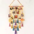 thumbnail image 2 of Decorative Light Up Handmade Tassel Hanging Decoration Photo Storage Wall Decor, Photo Hanging Light With Clip/pink, 2 of 4