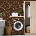 thumbnail image 4 of Coffee Shop Peel and Stick Wallpaper Abstract Coffee Bean Shades Brown Beige Wall Mural 17.7in x 9.8ft Self Adhesive Removable Wall Paper Renter Friendly Wallpaper for Bakery Coffee Lover, 4 of 8