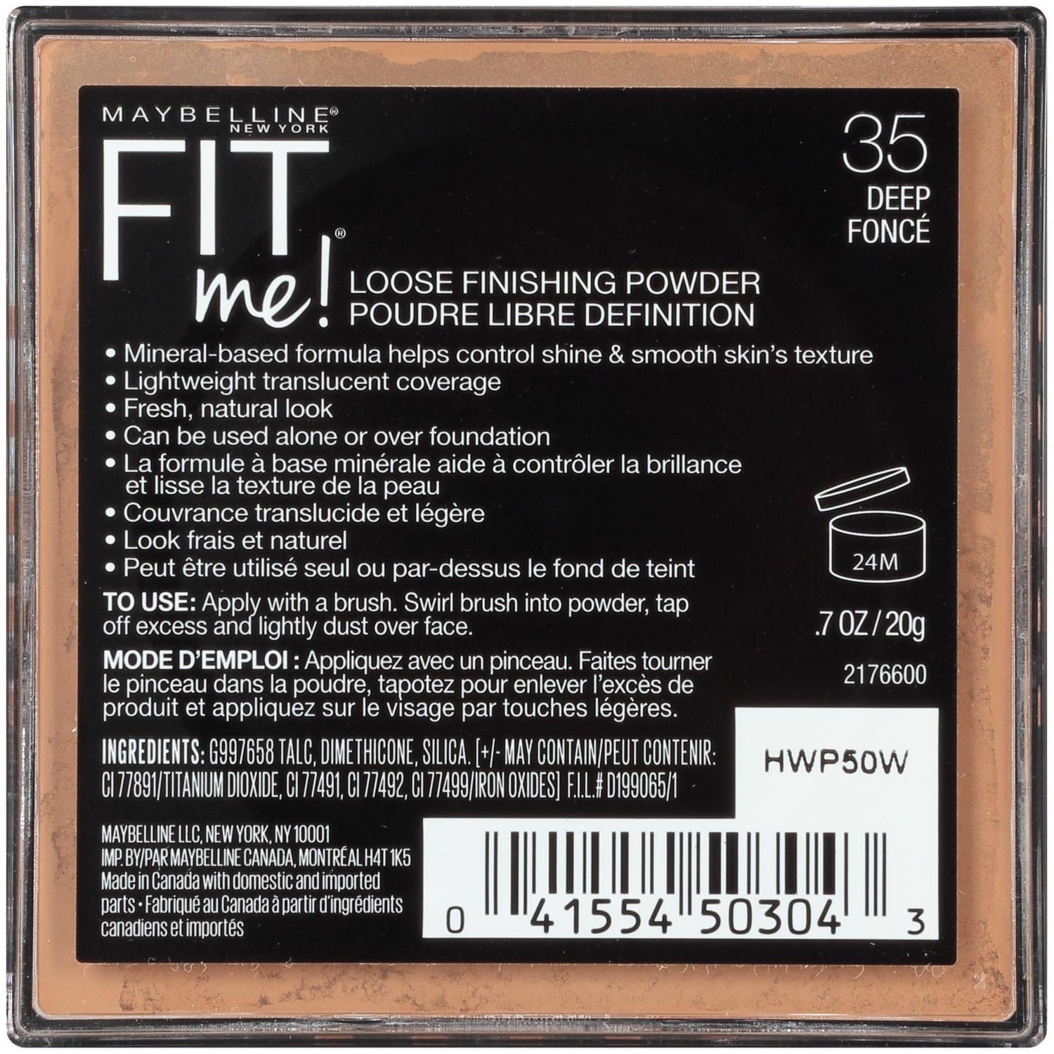 Maybelline New York Fit Me®, Loose Setting Powder, Fit Me Setting Powder