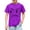 Purple Q, variant on Boys Funny Graphic Tee, Kids Angry Face T-Shirt 100% Cotton, Purple Face Print Print Short Sleeve Shirt, Comfortable Playwear Sizes 4-12,Size 4 T