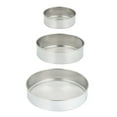 thumbnail image 6 of HAKIDZEL 3Pcs Stainless Steel Baking Round Sifter Fine Mesh Flour Sieve for Household Kitchen Tools 18.5X7.3X1.8in, 6 of 8