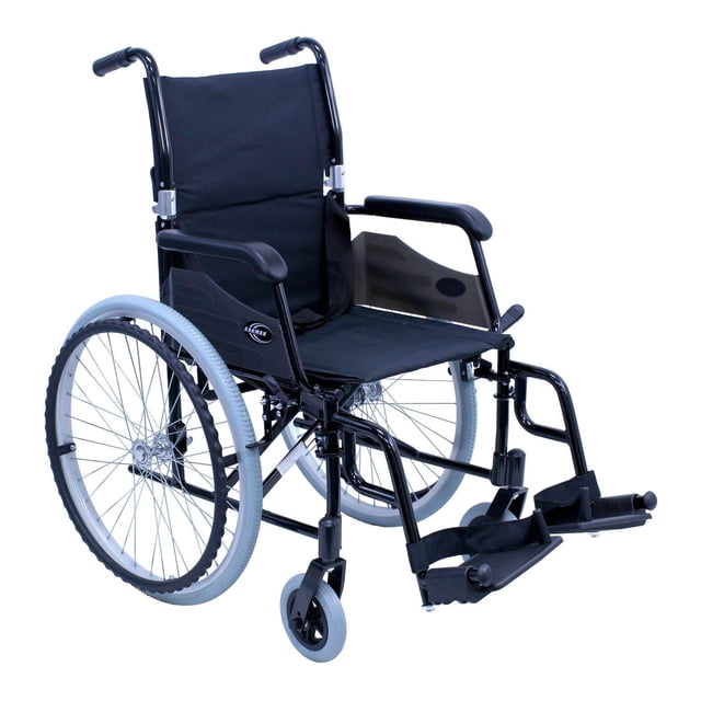 Silla de ruedas ultraligera Karman LT-980 de 24 libras, color negro