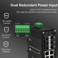 thumbnail image 3 of Conmutador Ethernet Steloproad Industrial de 8 puertos Gigabit + 2x10G, 3 of 8