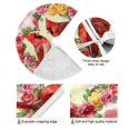 thumbnail image 2 of Ryvnso Christmas Tree Skirt Cardinals in Hearts Xmas Tree Skirts Ornament Home Decorations 35.4", 2 of 6