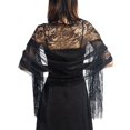 thumbnail image 1 of Women Scarf Solid Color Lace Ladies Crochet See Through Bride Shawl Wrap for Wedding, 1 of 10