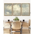 thumbnail image 4 of Drsoum Vintage Retro Sky Cloud Nature Classic Paints Rustic Farmhouse Landscape Wall Art 16x24in3pcs Natural Framed Kitchen Bathroom Kitchen Decor, 4 of 6
