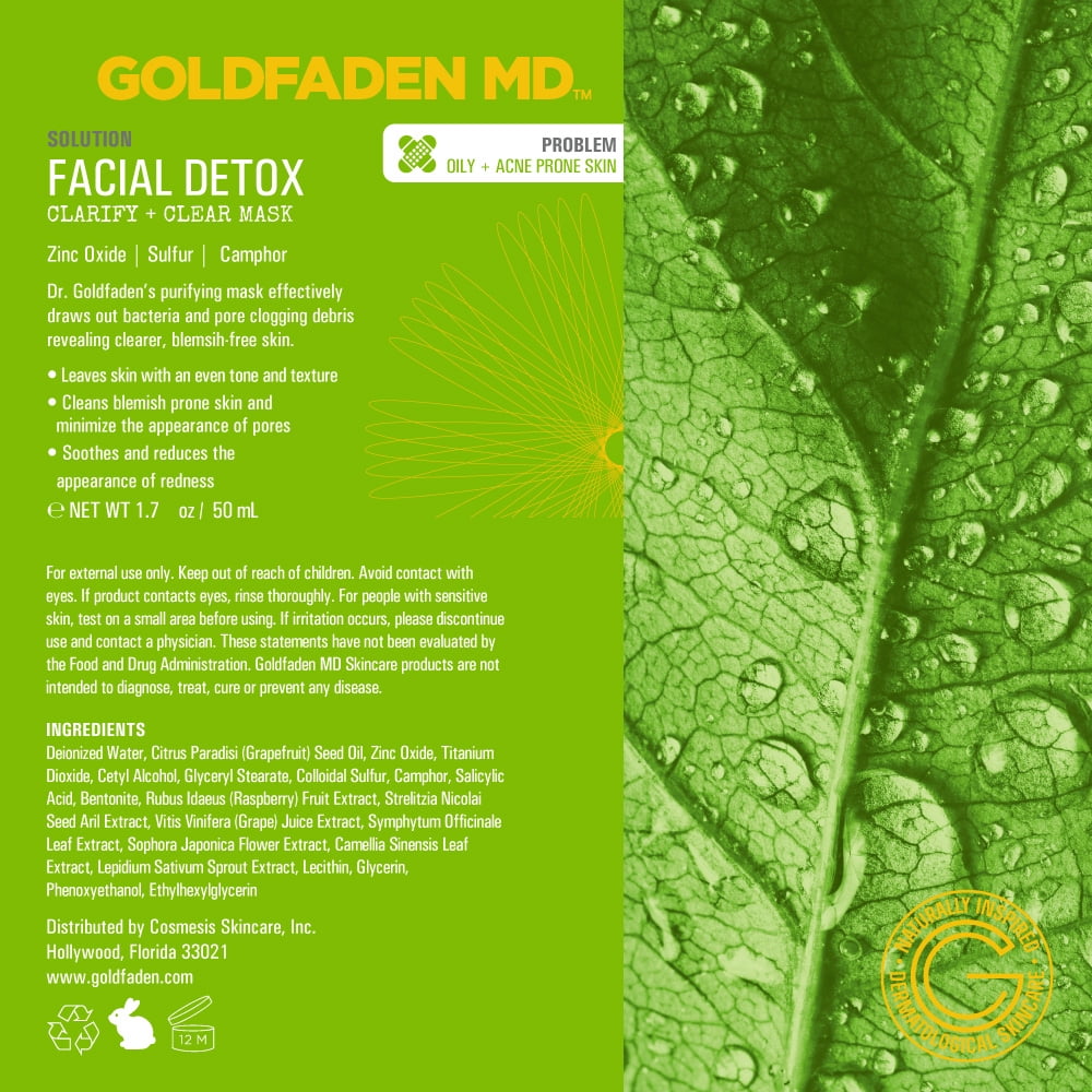 Goldfaden MD Facial Detox Clarify And Clear Face Mask, 1.7 fl oz