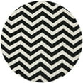 thumbnail image 5 of SAFAVIEH Chatham Jake Zigzag Stripes Wool Area Rug, Ivory/Black, 10' x 14', 5 of 11