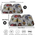 thumbnail image 3 of Balery Bright Insects Windshield Sun Shade, Car Front Window Sunshade Cover ,Automotive Interior Portected Blocks Uv Rays For Car Pickup Truck Suv Accessories- Medium, 3 of 7