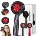 thumbnail image 2 of 3 in 1 Electric Scalp Massager and Hair Oil Applicator, Scalp Massage Brush Oil Applicator Liquid Dispenser, Hair Scrubber Scalp Massage Tool for Home and Travel Use，Red, 2 of 6