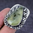 thumbnail image 2 of Natural Prehnite Gemstone Handmade 925 Sterling Silver Jewelry Ring Size 7, 2 of 2
