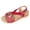 Red, variant on Rokment Women's Sparkling Sequin Platform Wedge Dressy Sandals 2026 Beach Summer Casual Buckles Leather Breathable Linen Sole Comfortable Espadrilles High Heel Walking Dress Shoes Beige Size 6.5